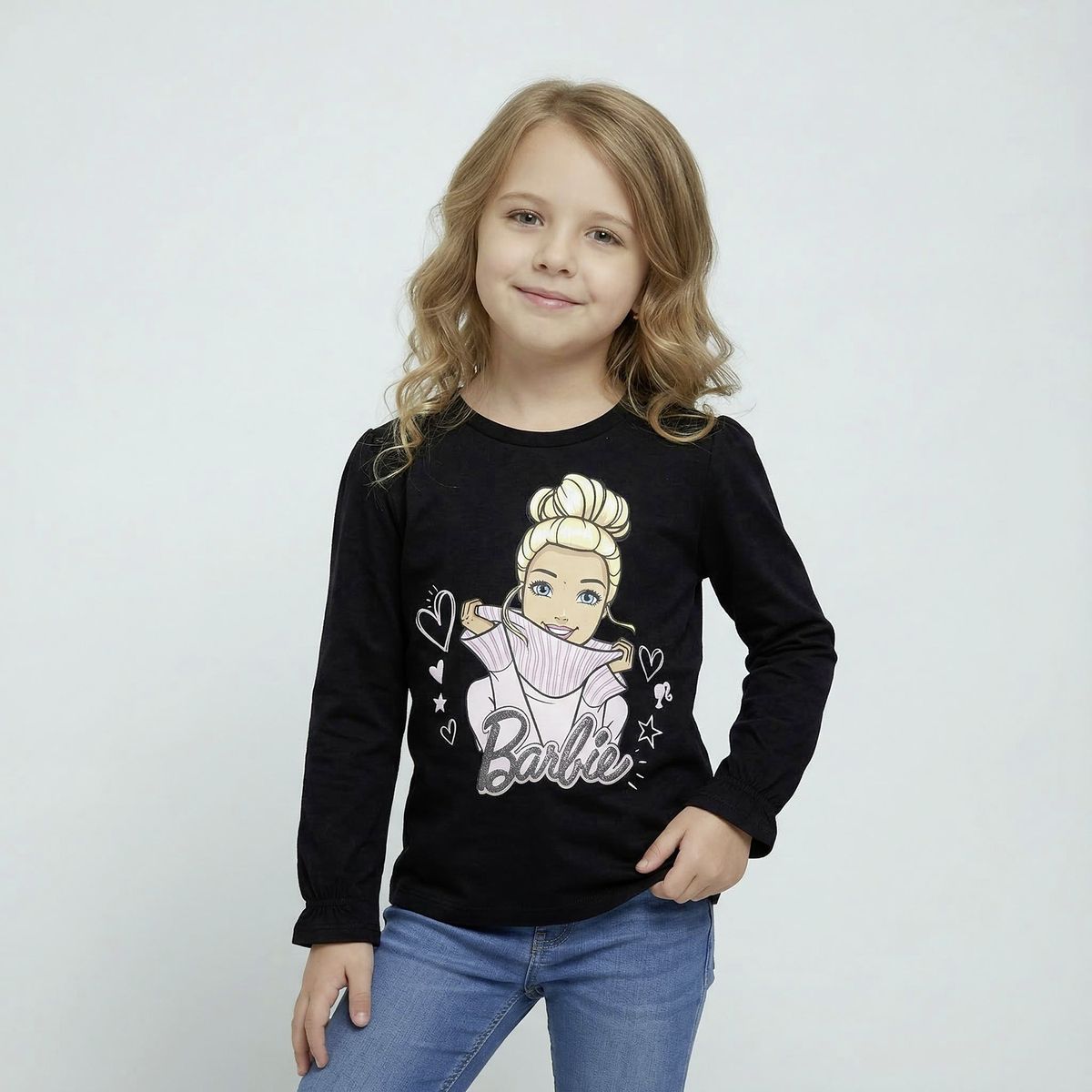 BARBIE - Polera Niña Algodón Barbie