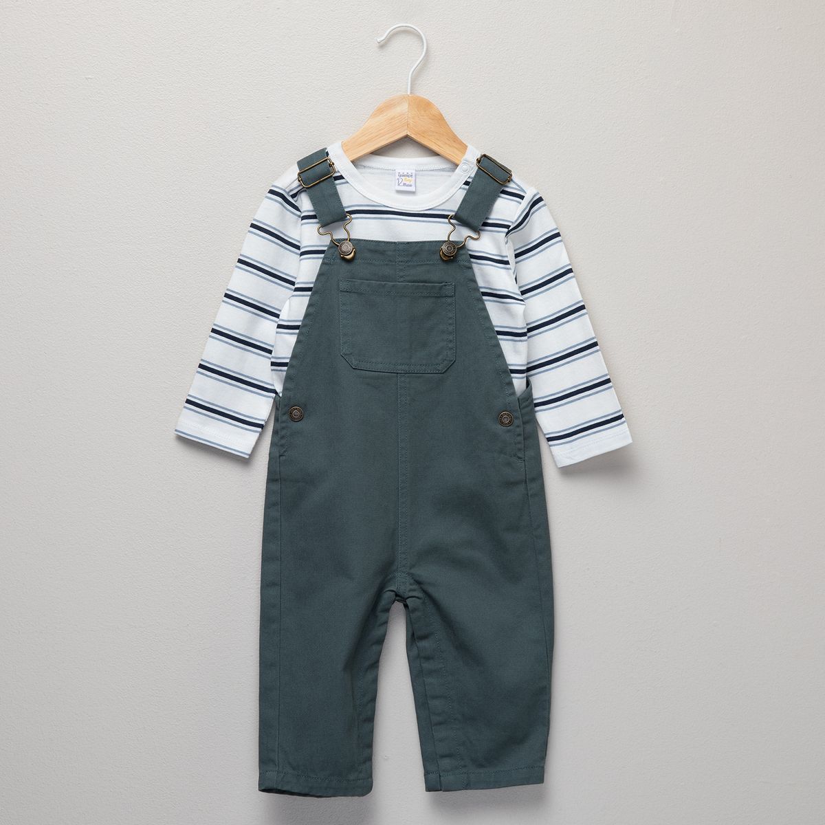 YAMP - Conjunto Bebé Jardinera Mas Polera Bebé Yamp