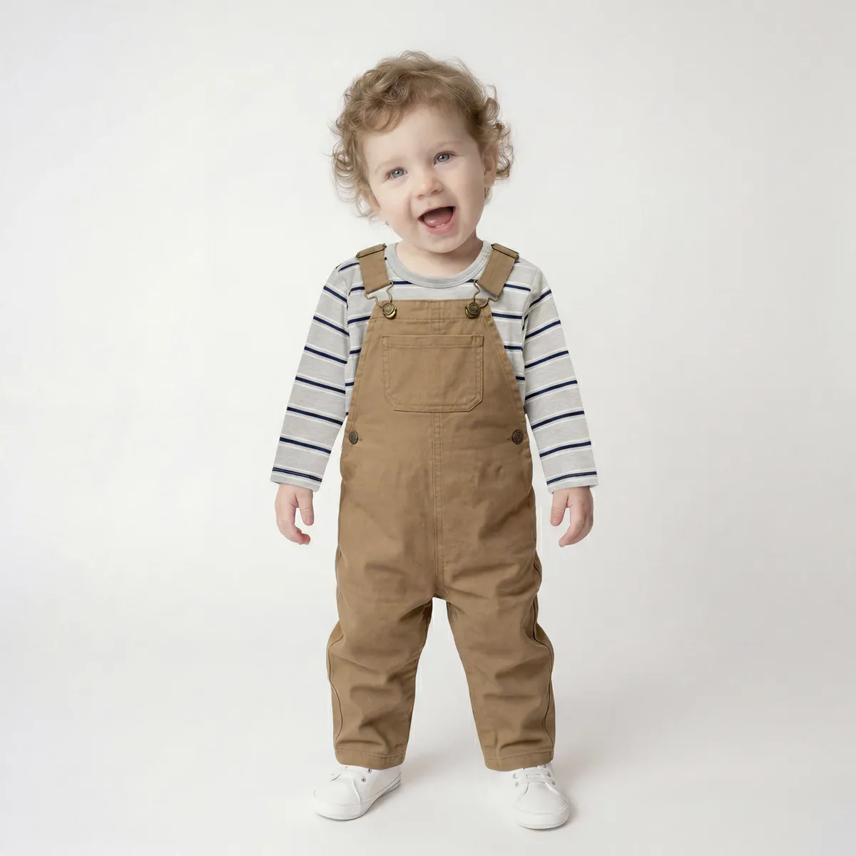 YAMP - Conjunto Bebé Jardinera Mas Polera Bebé Yamp