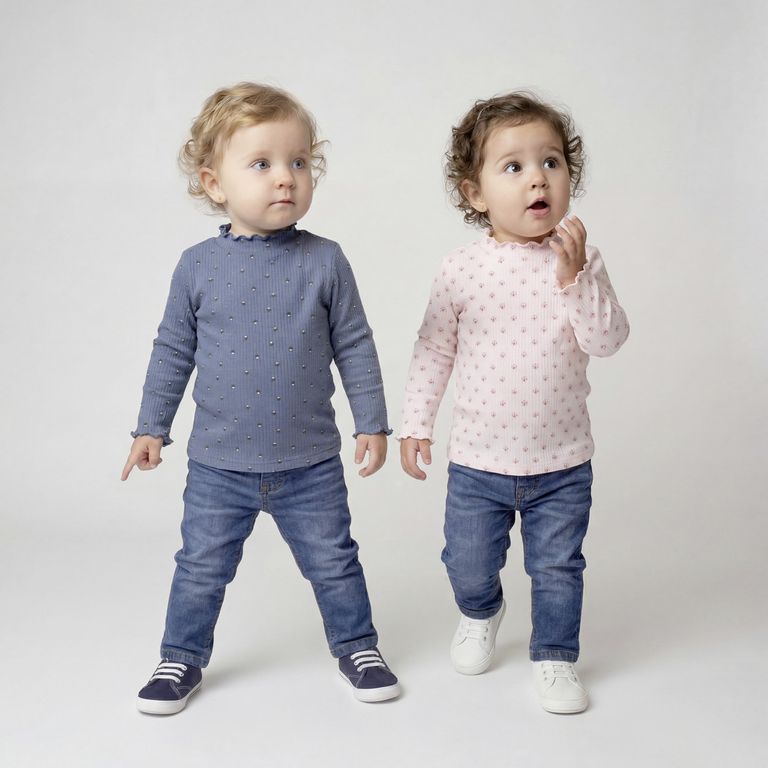 YAMP Pack 2 Poleras Bebé Niña