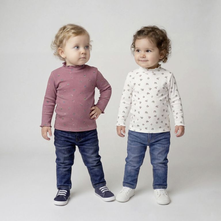 YAMP Pack 2 Poleras Bebé Niña