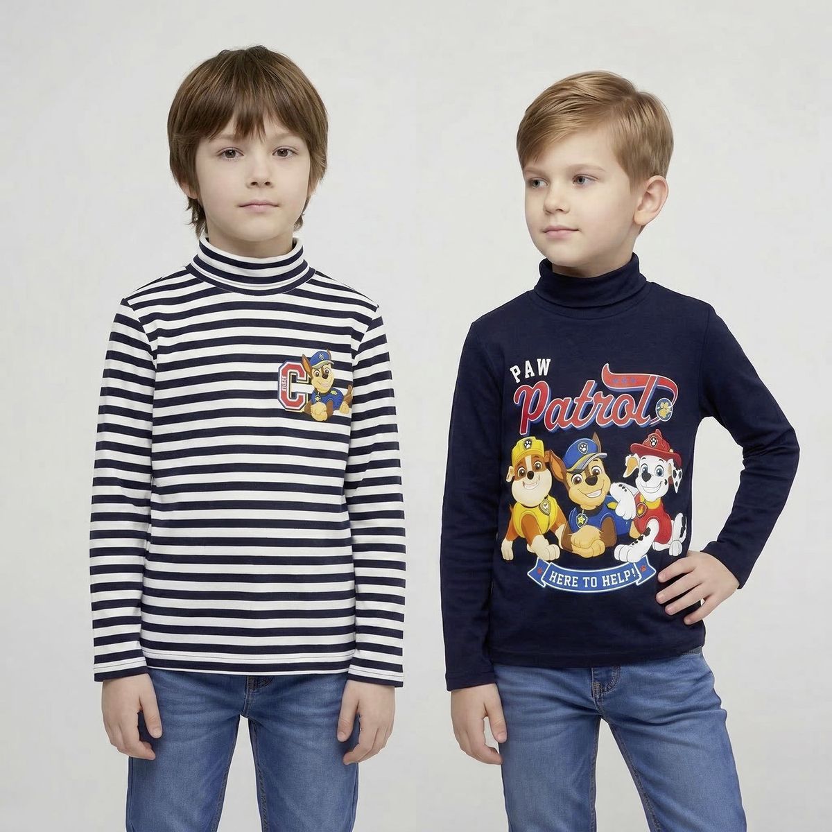 PAW PATROL - Pack 2 Poleras Beatle Niño Paw Patrol