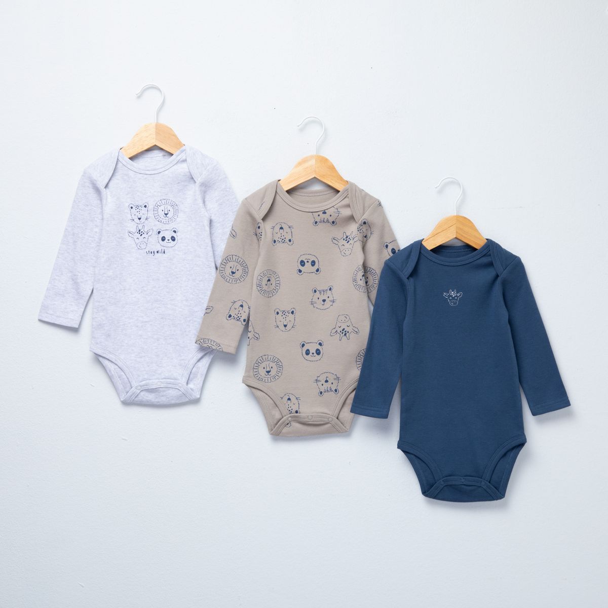 YAMP - Pack De 3 Bodys Bebé Niño Algodón Yamp
