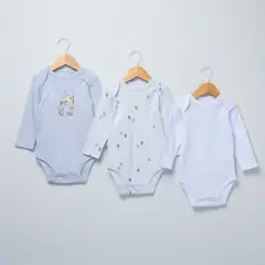 YAMP - Pack De 3 Bodys Bebé Niño Algodón