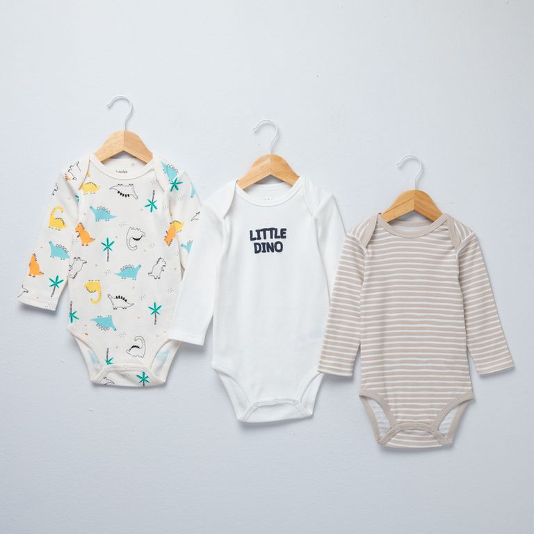 Pack De 3 Bodys Bebé Niño Algodón