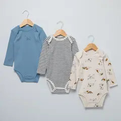 YAMP - Pack De 3 Bodys Bebé Niño Algodón