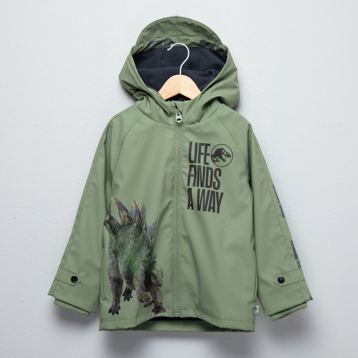 JURASSIC WORLD - Chaqueta Impermeable Niño Interior Polar Jurassic World