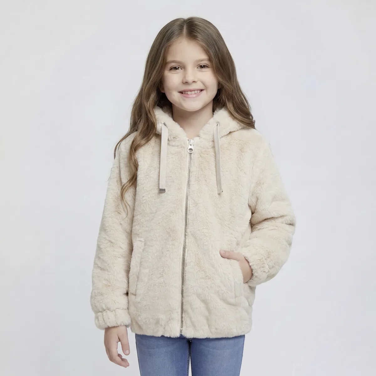 YAMP - Chaqueta Peluda Niña Yamp