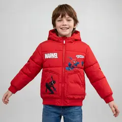 SPIDER MAN - Parka Niño Interior Polar Spiderman
