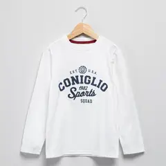 CONIGLIO - Polera Niño Manga Larga Algodón