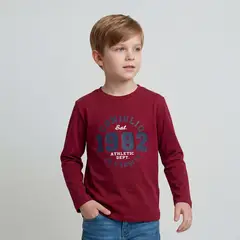CONIGLIO - Polera Niño Manga Larga Algodón