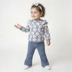 YAMP - Conjunto Bebé Niña Algodón