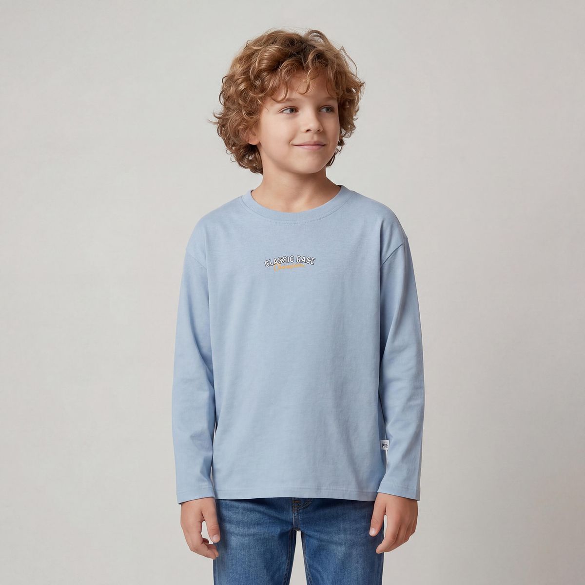 YAMP - Polera Niño Manga Larga Algodón Yamp