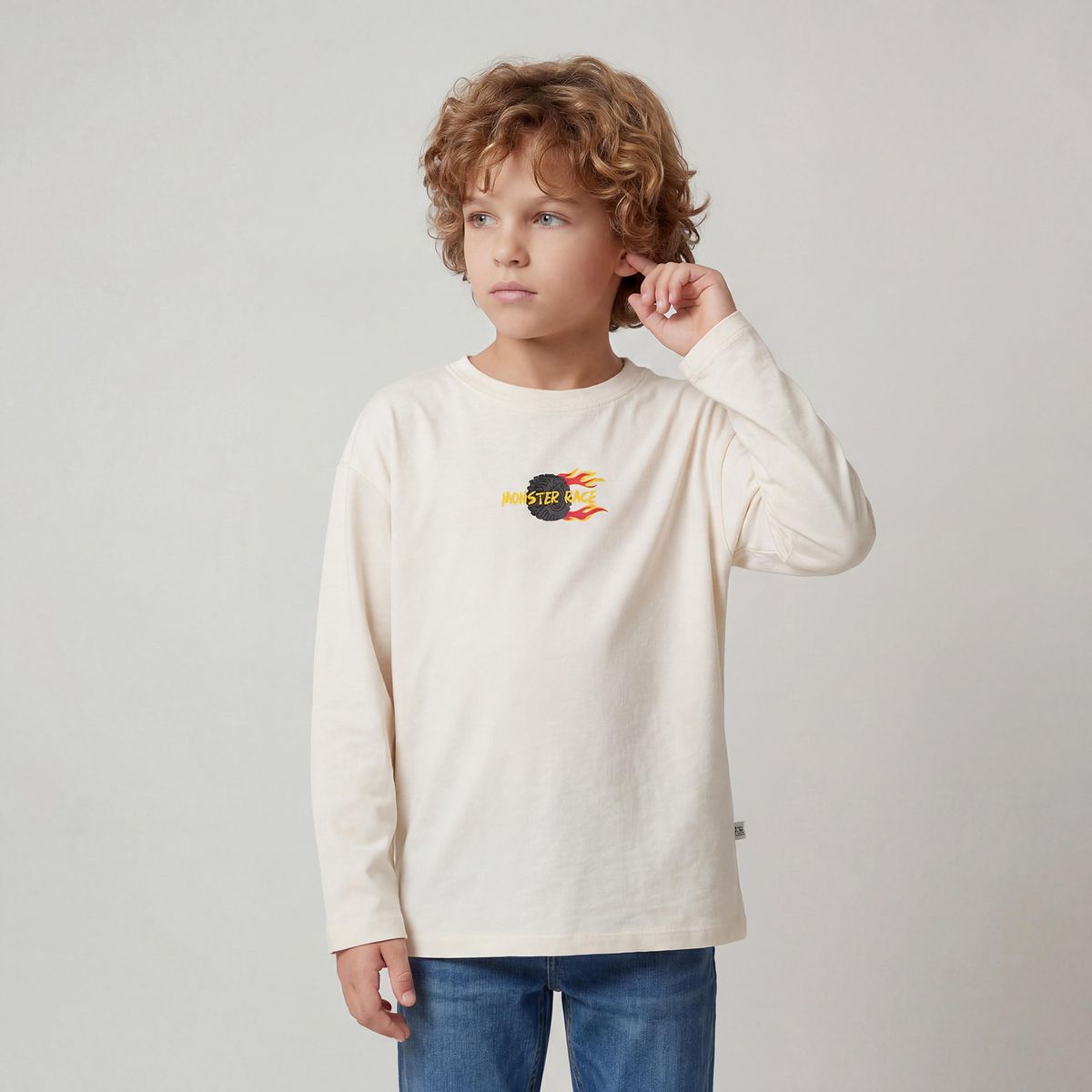 YAMP - Polera Niño Manga Larga Algodón Yamp