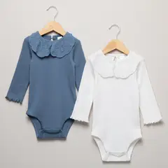 YAMP - Pack De 2 Bodys Bebé Niña Algodón