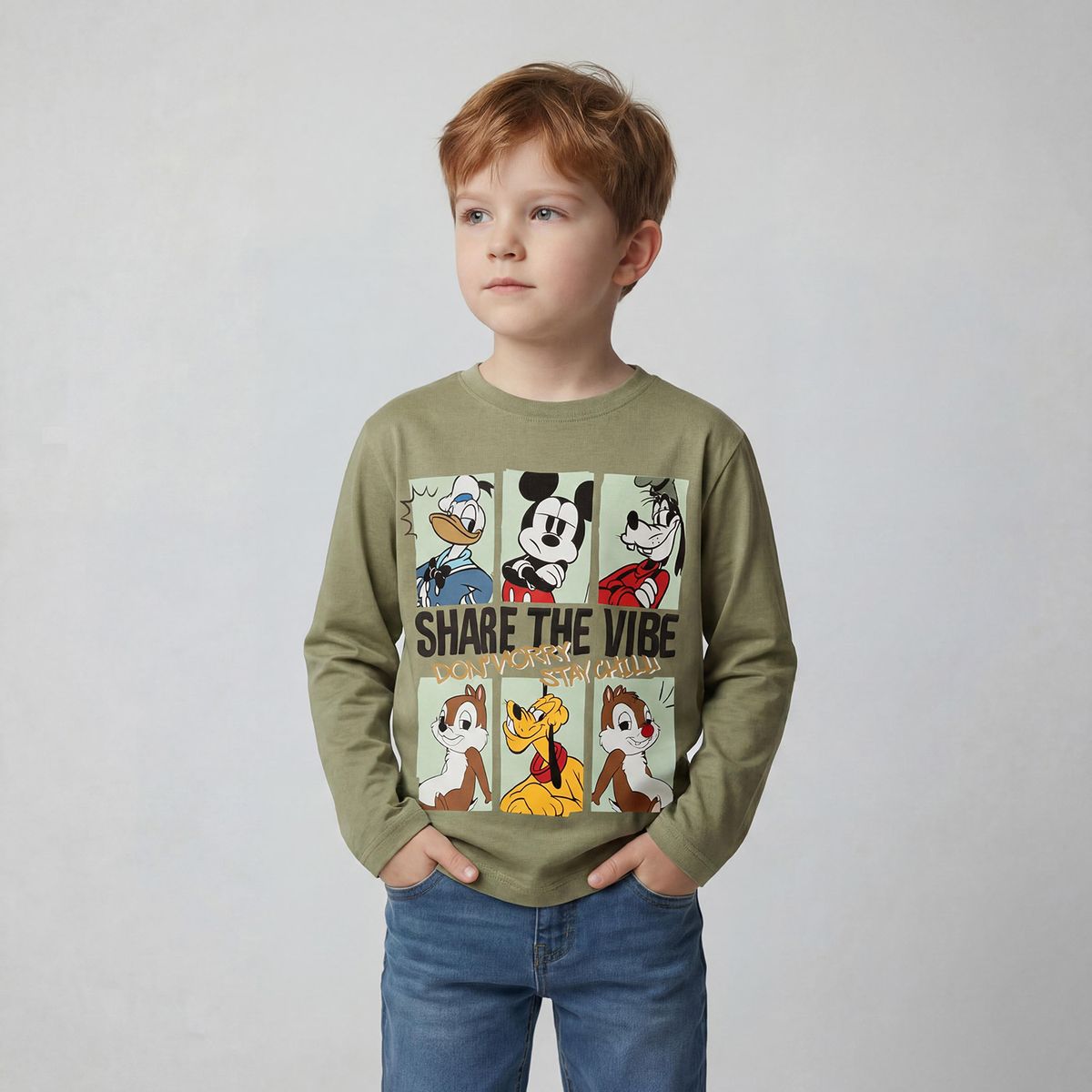 STD CHARACTERS - Polera Niño Mickey Mouse