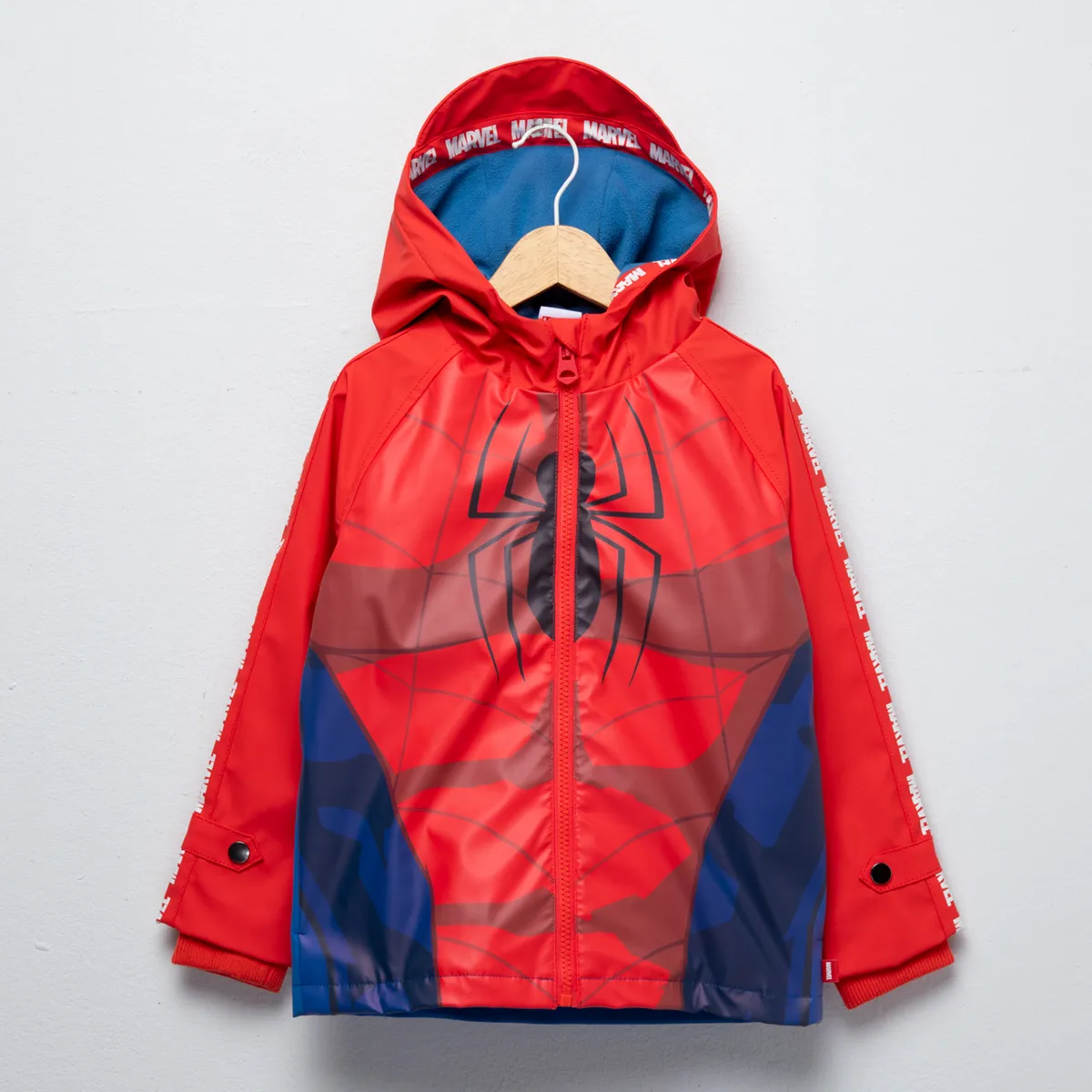 SPIDER MAN - Chaqueta Impermeable Niño Interior Polar Spiderman