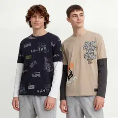 FEDERATION - Pack De 2 Poleras Niño