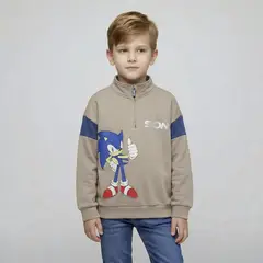 SONIC - Poleron Algodón Niño