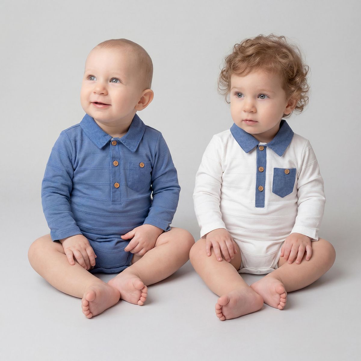 YAMP - Pack De 2 Bodys Bebé Niño Algodón Yamp