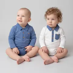YAMP - Pack De 2 Bodys Bebé Niño Algodón