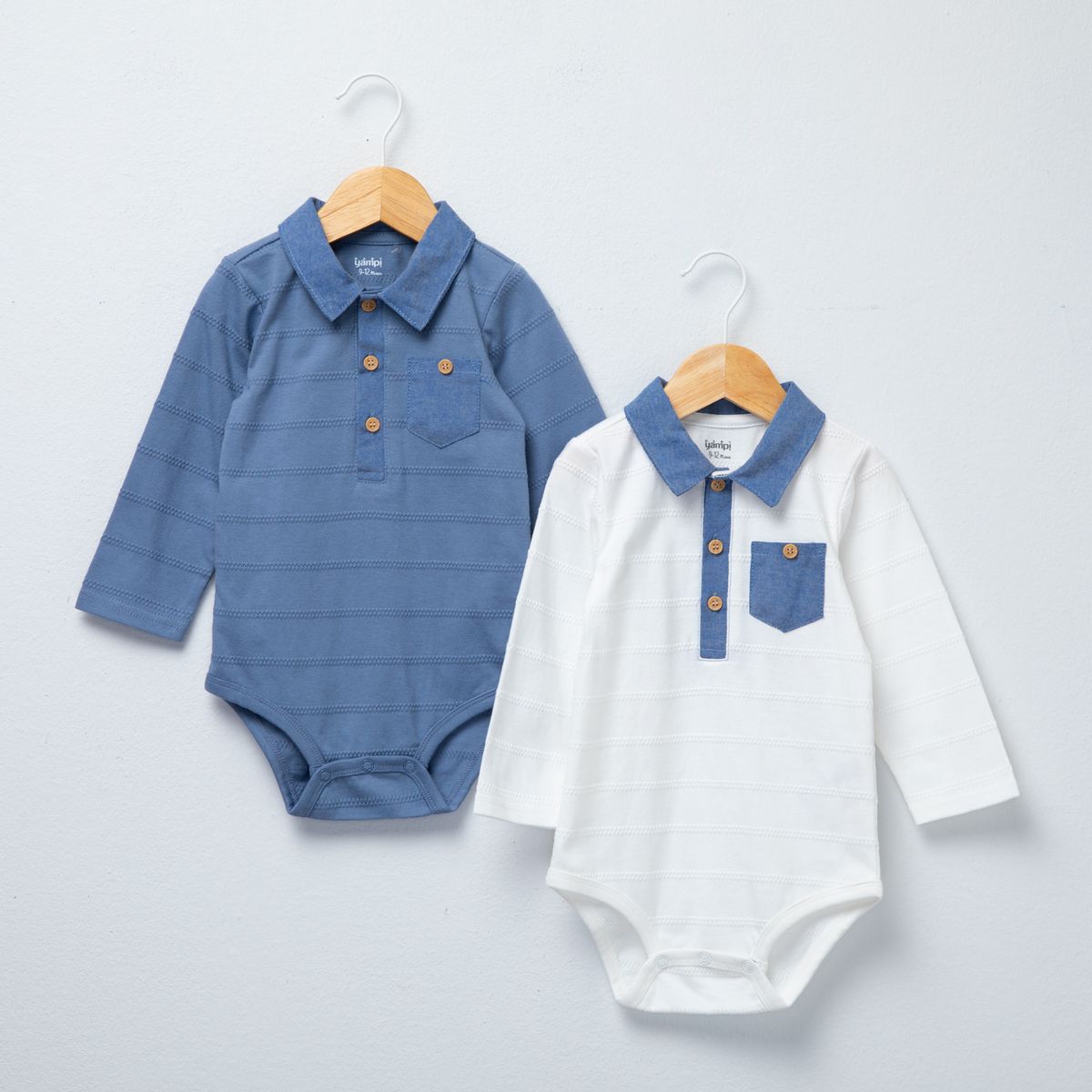 YAMP - Pack De 2 Bodys Bebé Niño Algodón Yamp