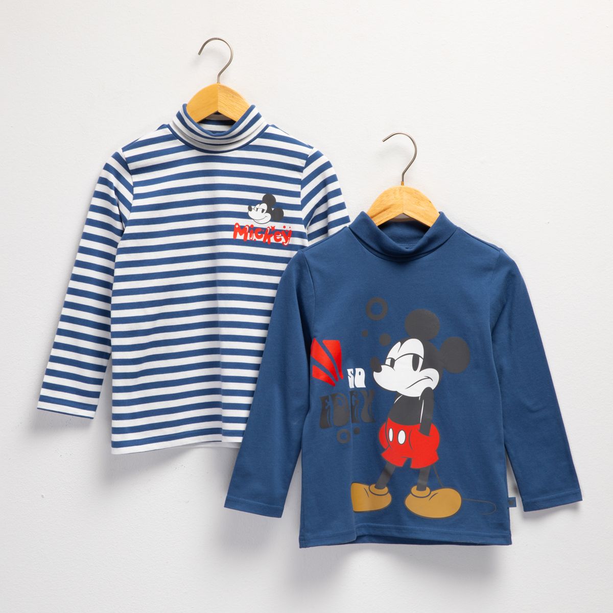 STD CHARACTERS - Pack 2 Poleras Beatle Niño Mickey Mouse