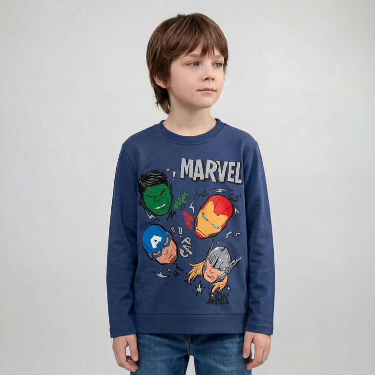 Polera Manga Larga Algodón Niño
