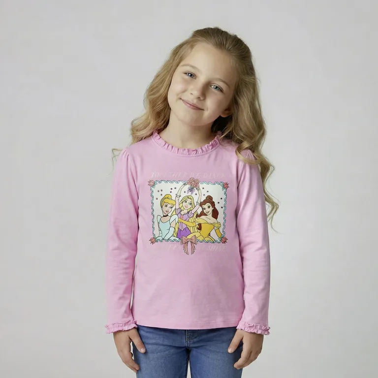 PRINCESAS Polera Niña Algodón