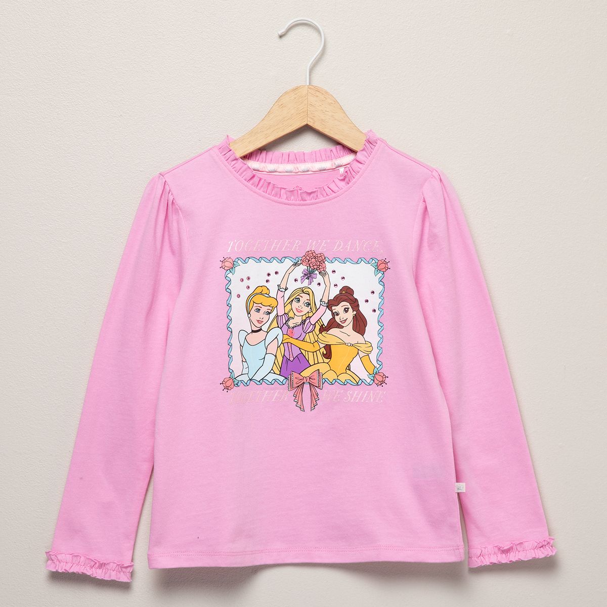 PRINCESAS - Polera Niña Algodón Princesas