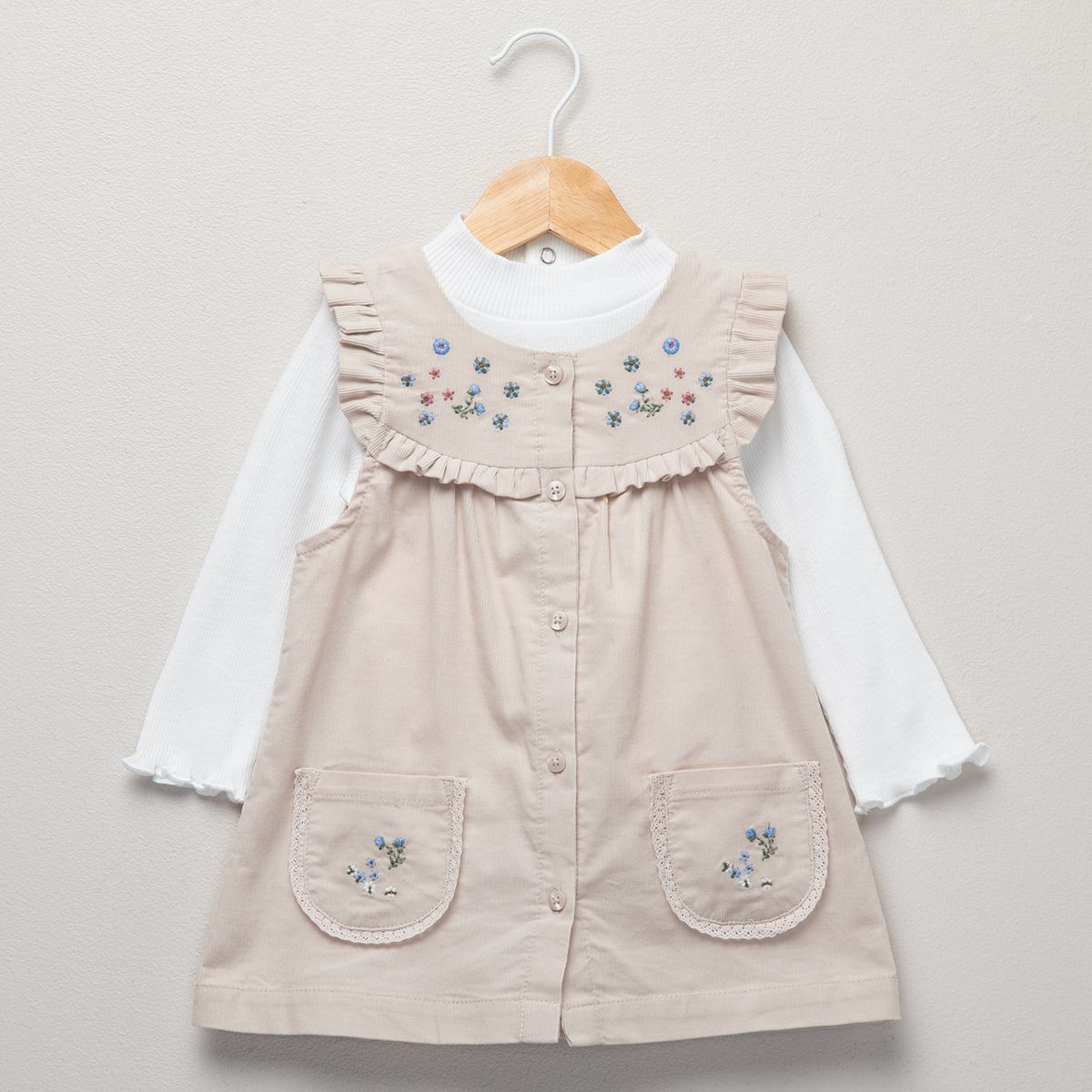 YAMP - Conjunto Bebé Vestido Cotele Mas Beatle Yamp