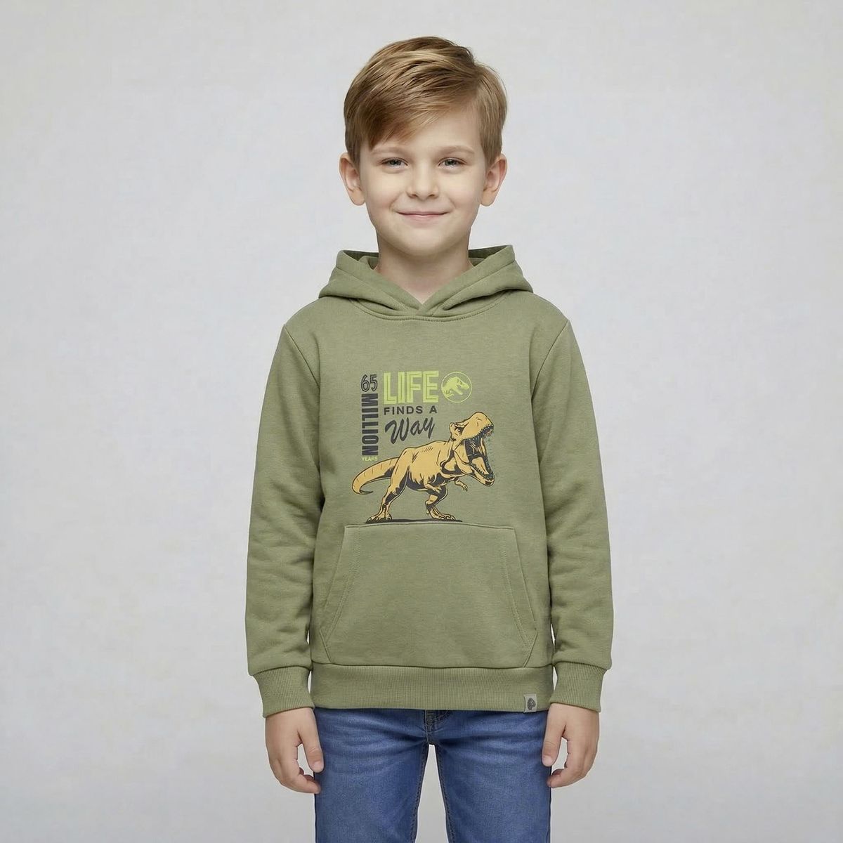 JURASSIC WORLD - Poleron Algodón Niño Jurassic World