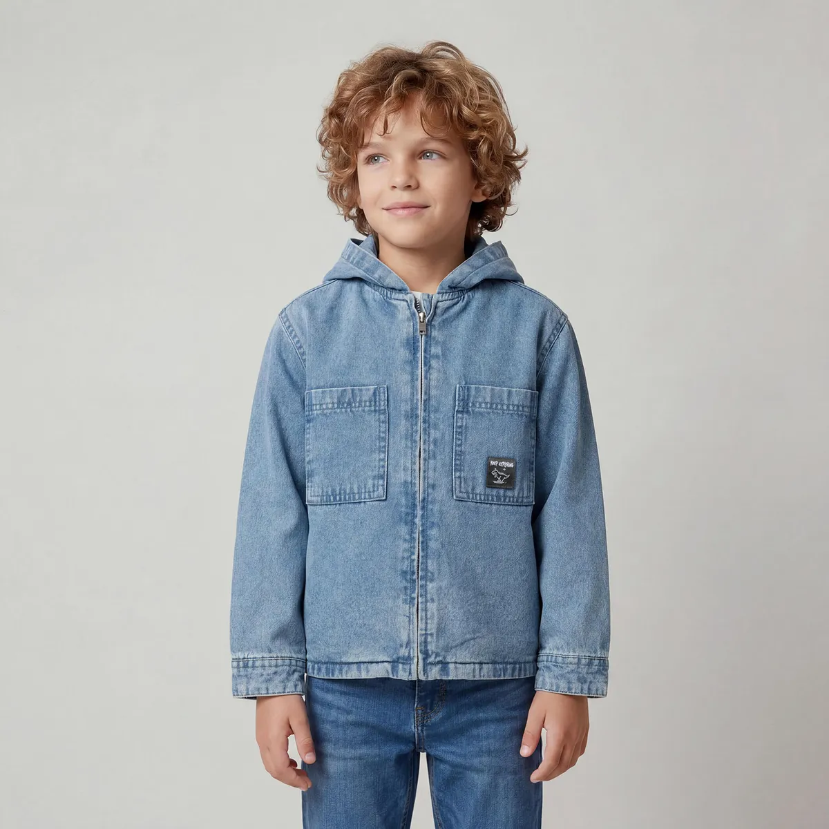 YAMP - Chaqueta Jeans Interior Polar Niño