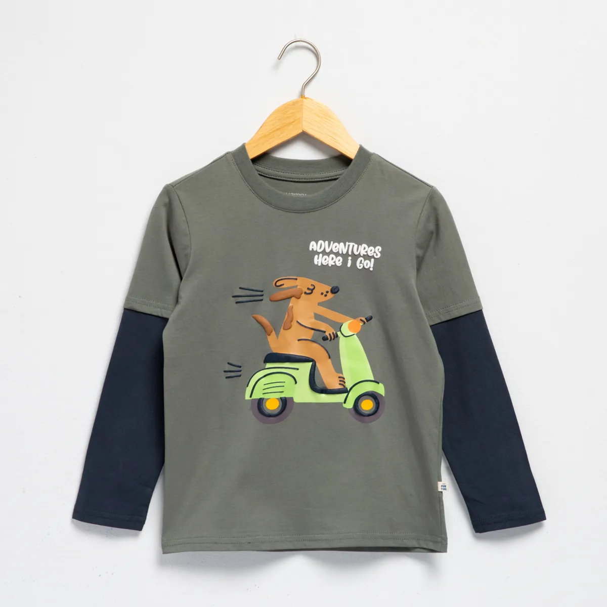 YAMP - Polera Niño Manga Larga Algodón Yamp