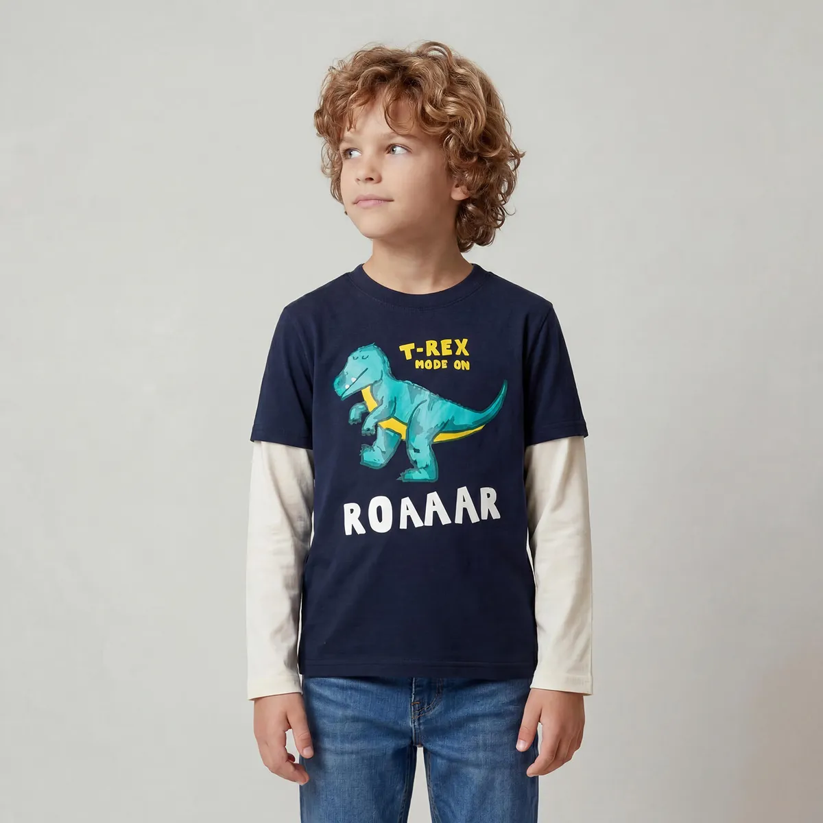 YAMP - Polera Niño Manga Larga Algodón Yamp