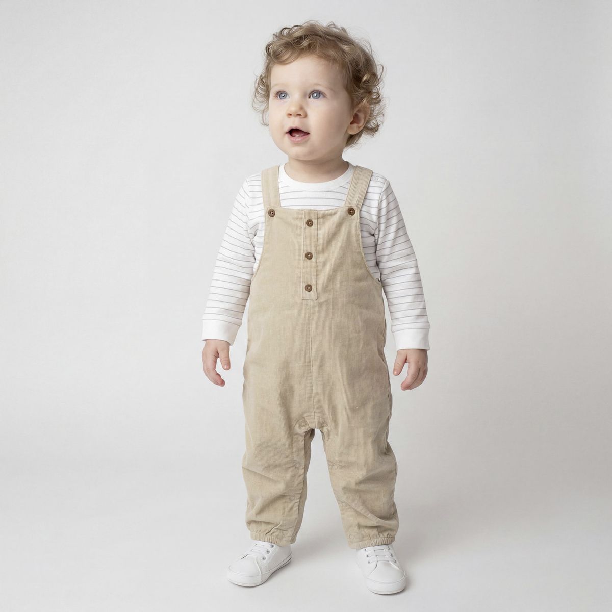 YAMP - Conjunto Bebé Niño Jardinera Cotelé Más Body Yamp