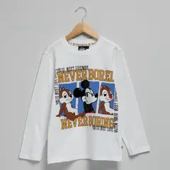 STD CHARACTERS - Polera Manga Larga Algodón Niño