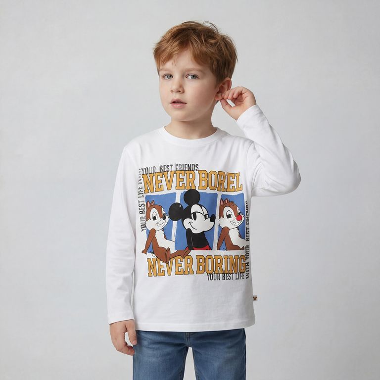 STD CHARACTERS Polera Niño Mickey Mouse