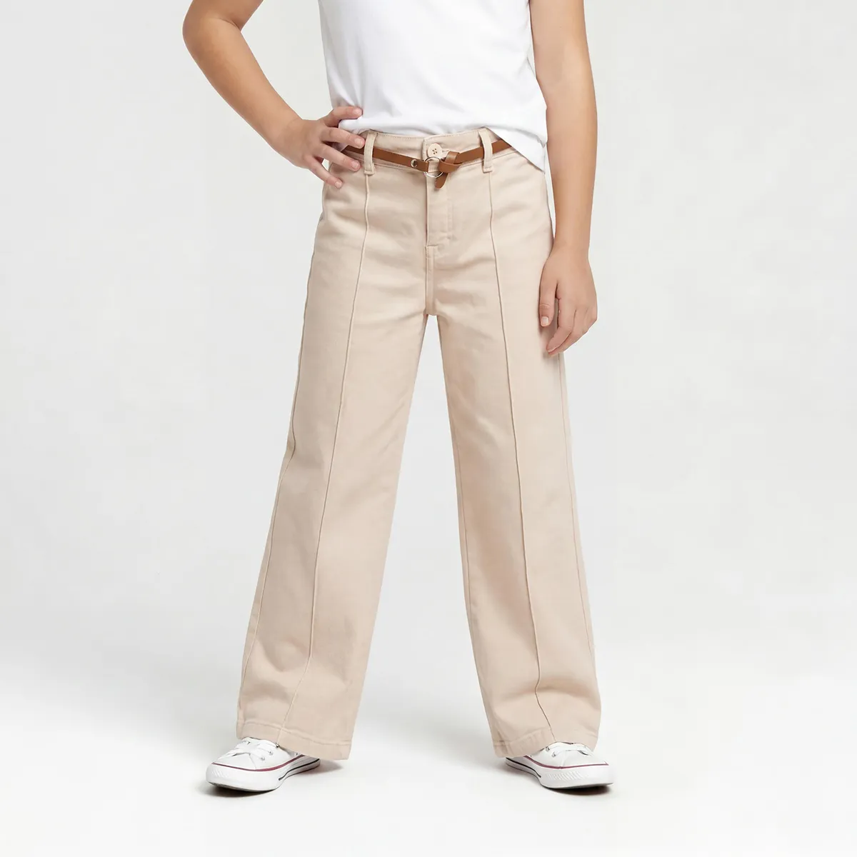 CONIGLIO - Pantalón Niña Con Cinturón Coniglio
