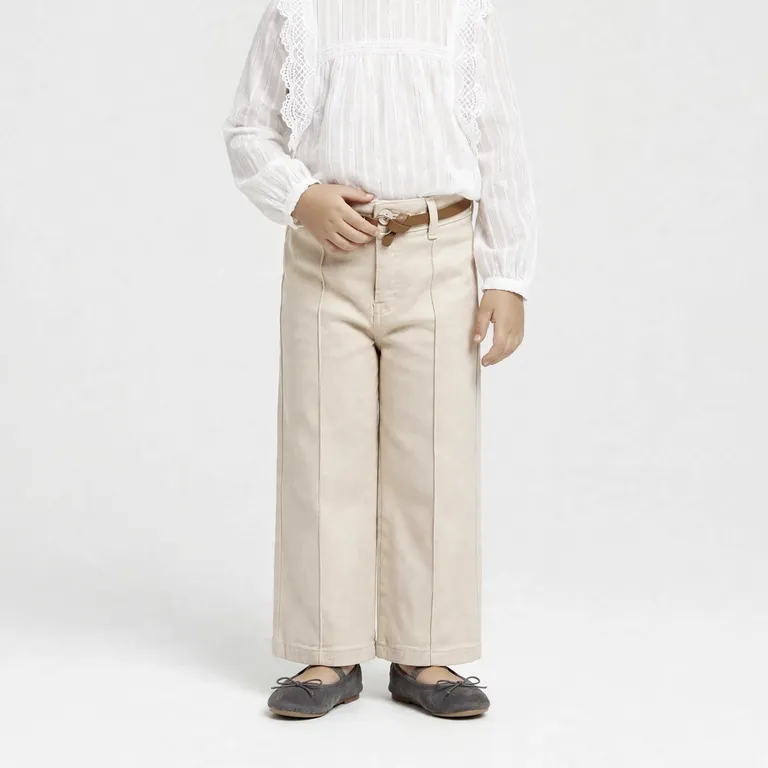 Pantalón Niña Con Cinturón
