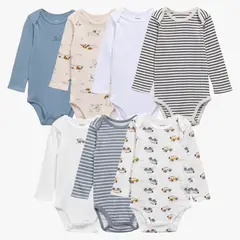 YAMP - Pack De 7 Bodys Bebé Niño Algodón