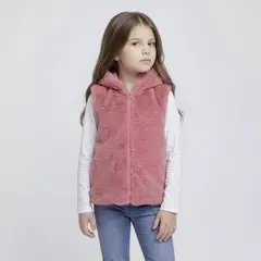 YAMP - Chaqueta Peluda Sin Mangas Niña