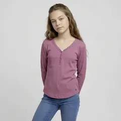 ELEVEN - Polera Manga Larga Algodón Niña