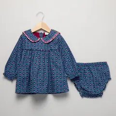 CONIGLIO - Vestido Más Calzón Algodón Bebé Niña