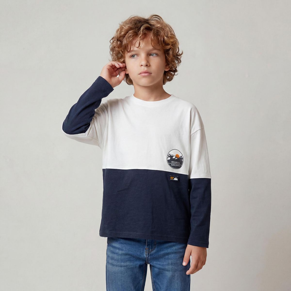 YAMP - Polera Niño Manga Larga Algodón Yamp