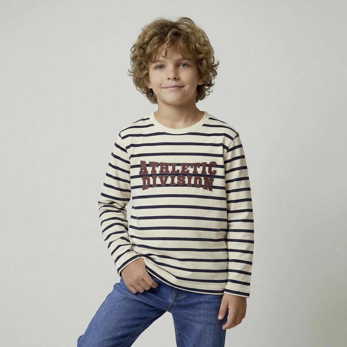 YAMP - Polera Niño Manga Larga Algodón Yamp