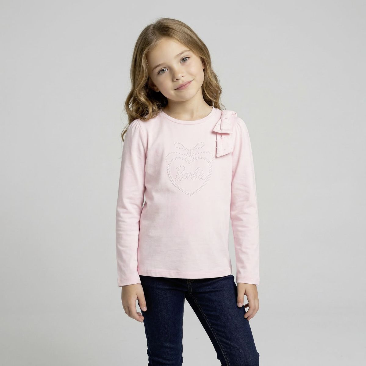 BARBIE - Polera Niña Algodón Barbie