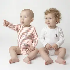 YAMP - Pack De 2 Bodys Bebé Niño Algodón