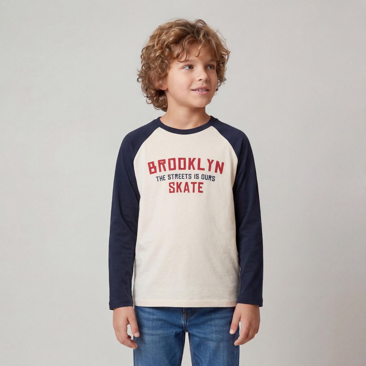 YAMP - Polera Niño Manga Larga Algodón Yamp