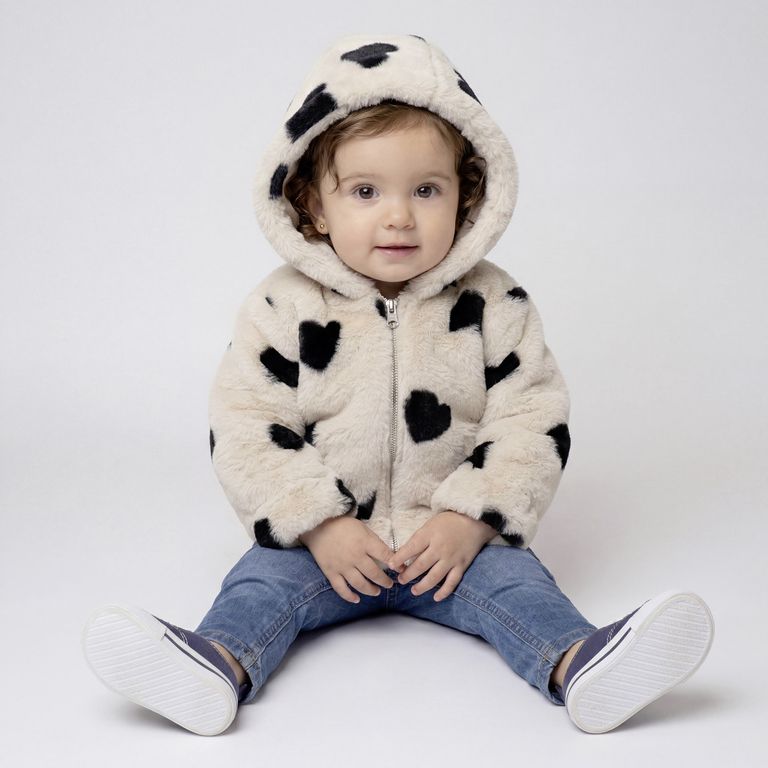 Chaqueta Peluda Bebé Niña